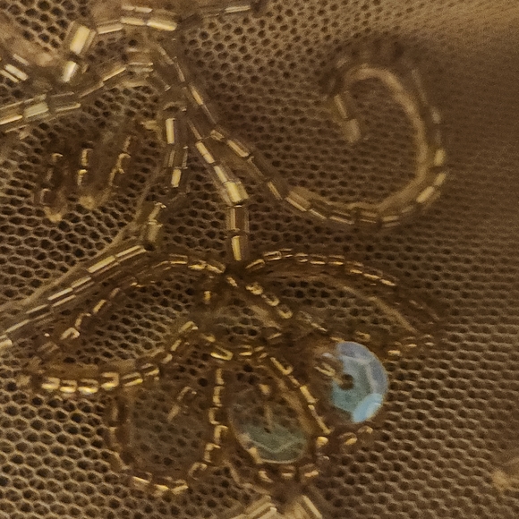 R&M RICHARDS BEAUTIFUL FRINGE HANDBEADED PONCHO Size 16 vintage brand new.rare. - Picture 14 of 15